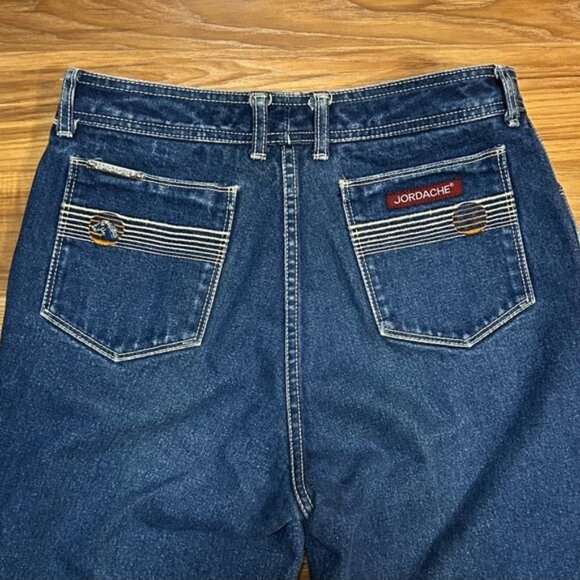 Vintage 80s Jordache Horse Head High Rise Straight Leg Blue Jeans~10/31x28~ - Picture 2 of 8